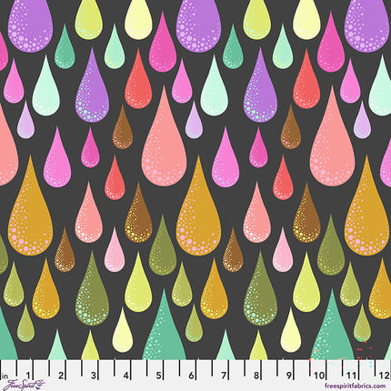 Free Spirit Dew Drops - Licorice || Prince Charming Déjà Vu Tula Pink: PWTP275.LICORICE
