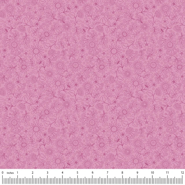 Mia Presley Designs Sunflower Reverie:  Pressed in Pink 120326-05