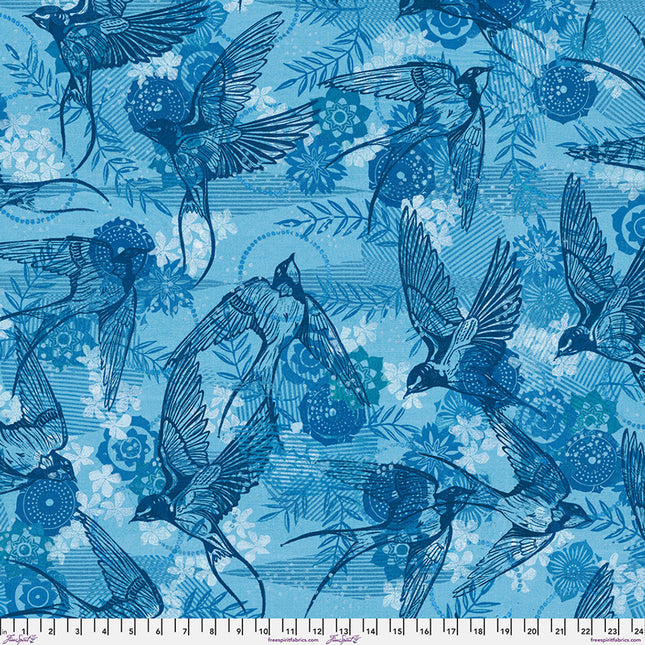 Free Spirit Findings 108" WIDE BACK ~ Coming Home - Indigo QBVW002.INDIGO