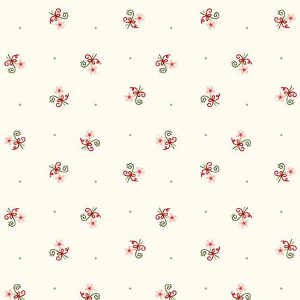 Marcus Fabrics Peppermint & Pine FLORAL SCATTER R791911D  MULTI
