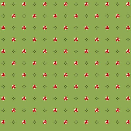 Marcus Fabrics Peppermint & Pine PEPPERMINT R791912D  GREEN