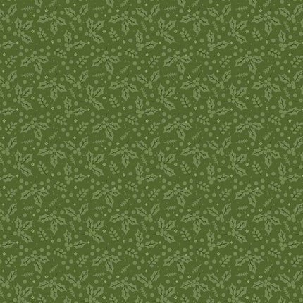Marcus Fabrics Peppermint & Pine HOLLY R791914D  PINE