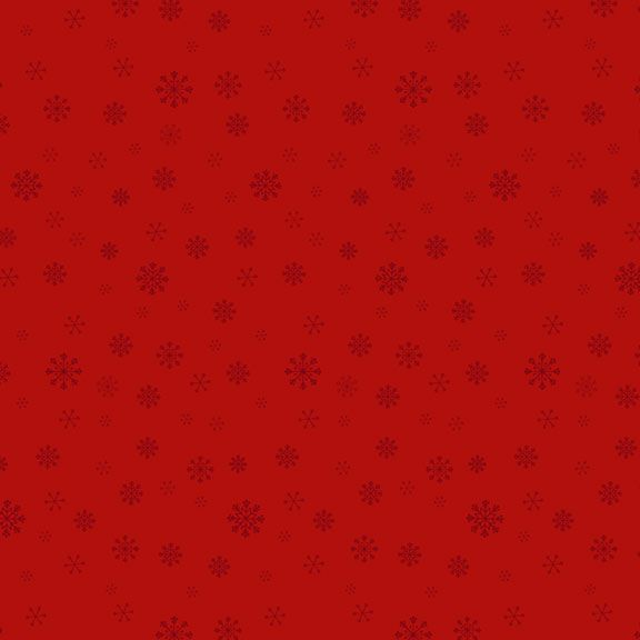 Marcus Fabrics Peppermint & Pine SNOWFLAKE R791915D  POPPY