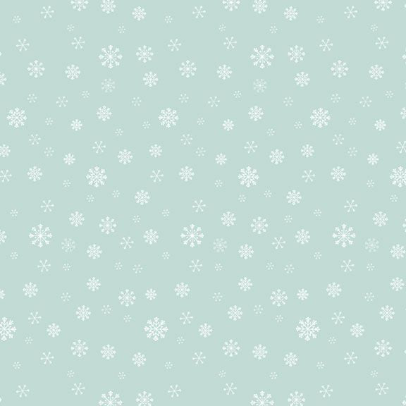 Marcus Fabrics Peppermint & Pine SNOWFLAKE R791915D  SKY