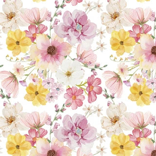 Riley Blake Painted Petals: Main White CD17590-WHITE