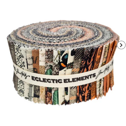 Free Spirit Tim Holtz Seasonal Palette HALLOWEEN 2.5 inch strip roll FB4DRTH.HALLOWEEN; 40 pcs