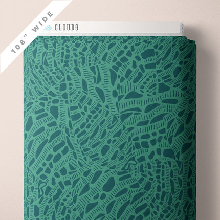 Cloud9 Seashell Serenade ~ 227960 Neverending 108" WIDE BACKING - Teal