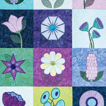 Riley Blake Stitch Your Flower Garden Machine Embroidery USB
