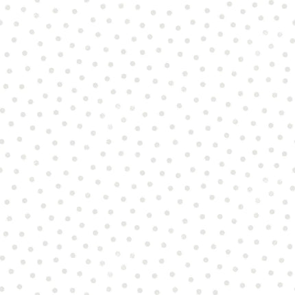 Maywood Little Lambies Woolies Flannel Polka Dots ~ White/Gray: MASF18506-WK