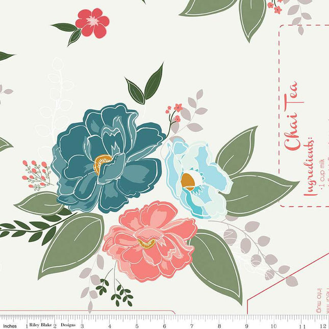 Riley Blake  Afternoon Tea 108" Wide Back Sand WB14038-SAND