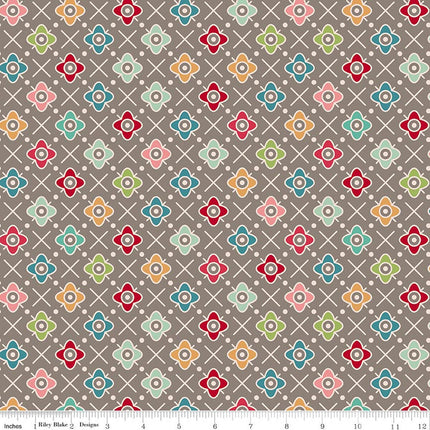 Riley Blake  Farmer's Daughter 108" WIDE BACK Flower Patch Rustic: WB17195-RUSTIC