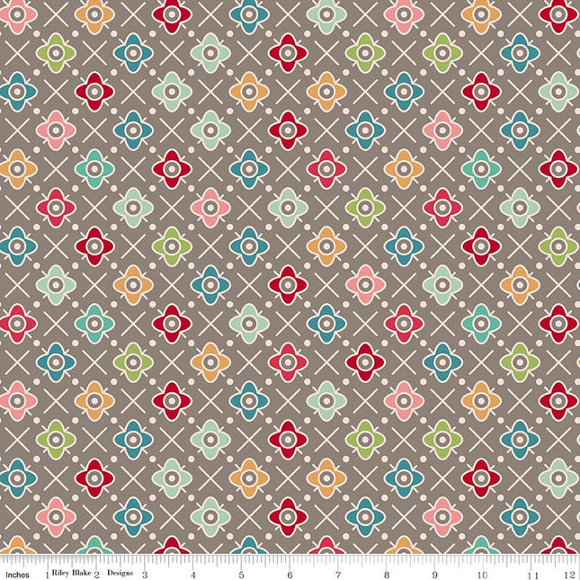 Riley Blake  Farmer's Daughter 108" WIDE BACK Flower Patch Rustic: WB17195-RUSTIC