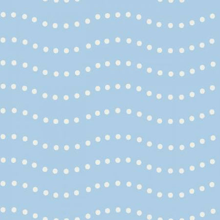 Clothworks Light Blue Dot Wave # Y3851-29