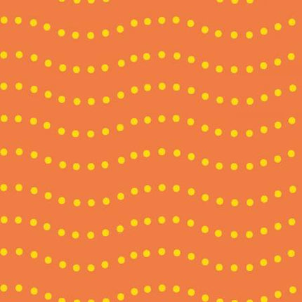Clothworks Orange Dot Wave # Y3851-36