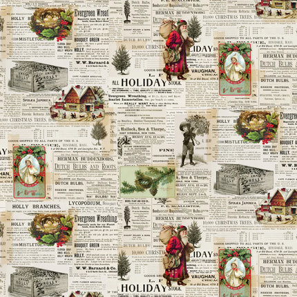 Camelot Joy To The World Holiday Newspaper Collage: CF66250501-01