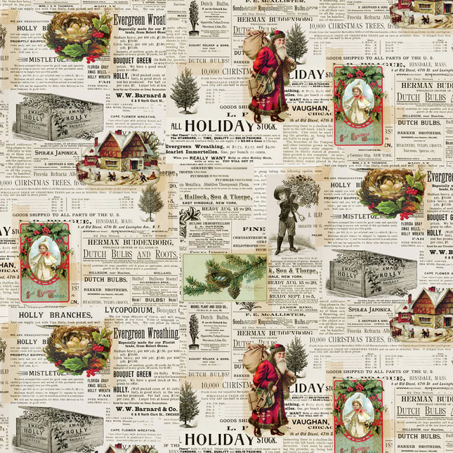 Camelot Joy To The World Holiday Newspaper Collage: CF66250501-01