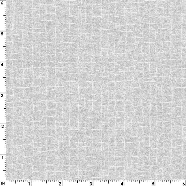 Maywood Little Lambies Woolies Flannel Crosshatch ~ Light Gray: MASF18510-WK