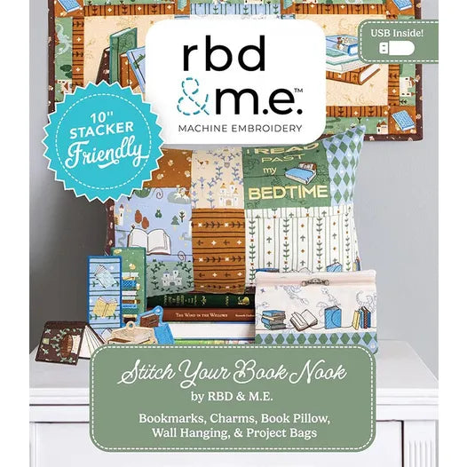 Riley Blake Stitch Your Book Nook - Machine Embroidery USB