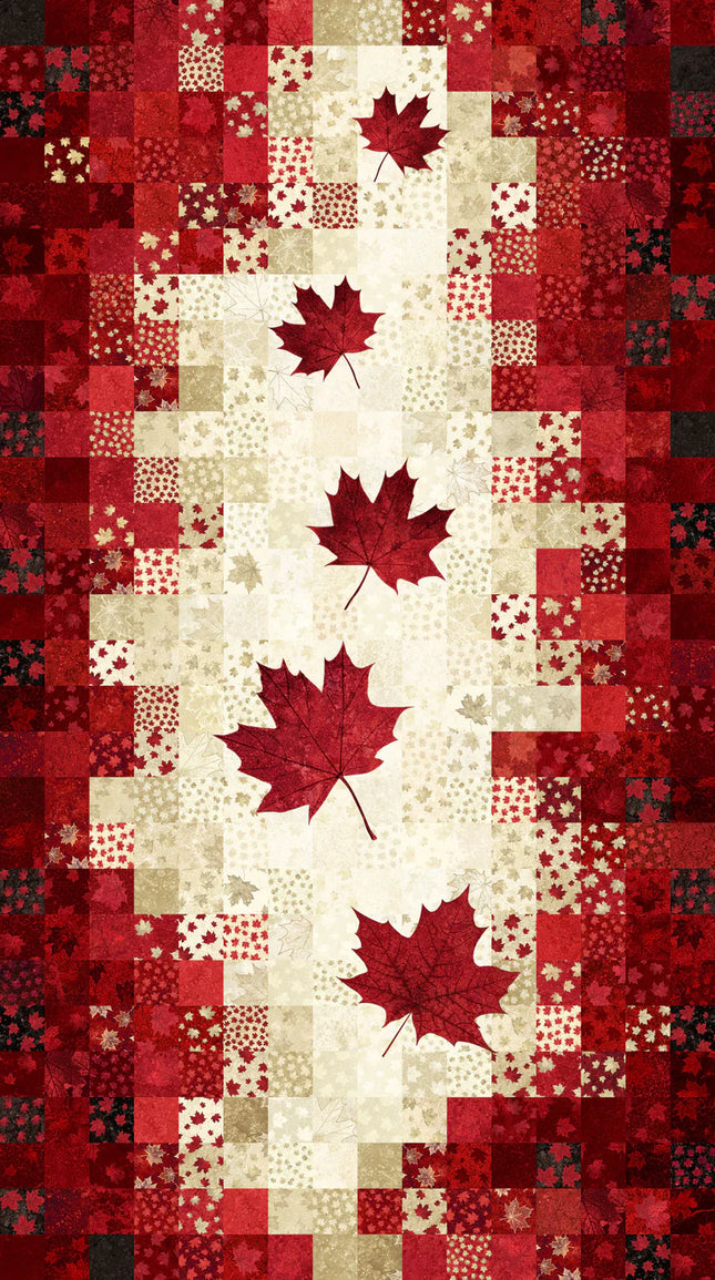 Northcott Oh Canada 14 - Stonehenge Panel DP29015-12 Patchwork Panel Beige Multi