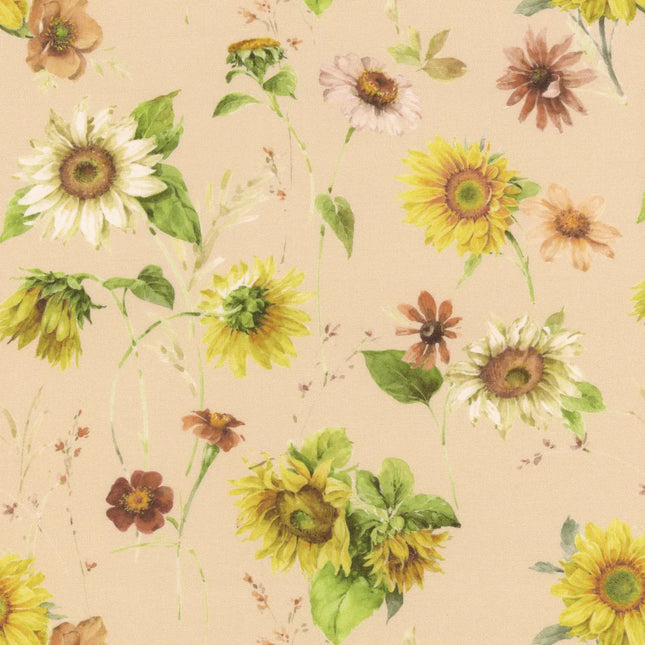 Riley Blake Sunflower Whispers Sunflowers Blush CD16670-BLUSH