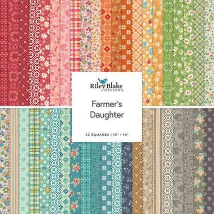 Riley Blake Farmer's Daughter 10" Stacker - 42 PCS ~ 10-17160-42