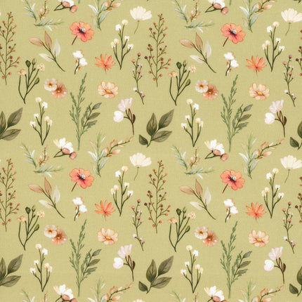 Camelot Sagebrush Babies: 55250204-02 Pretty Florals Sage