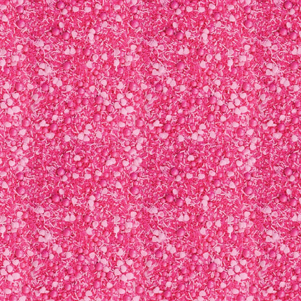 Camelot Fabrics Confetti Fun Pink Hearts & Pearls 21250405-01