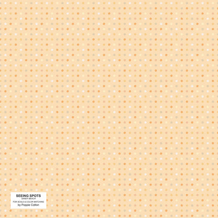 Poppie Cotton Basics Collection ~ Yellow Seeing Spots # SS24190