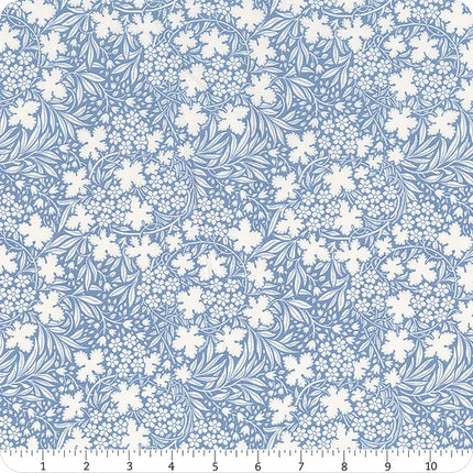 Tilda Fabrics Something Blue Blue Bushbloom Yardage SKU# TIL100668