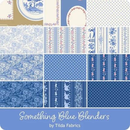 Tilda Fabrics Something Blue Blenders 12 Fat Quarter Bundle
