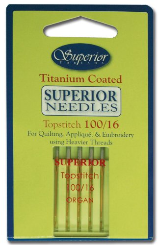Superior Topstitch Machine Needle Size 100/16 # 13210016