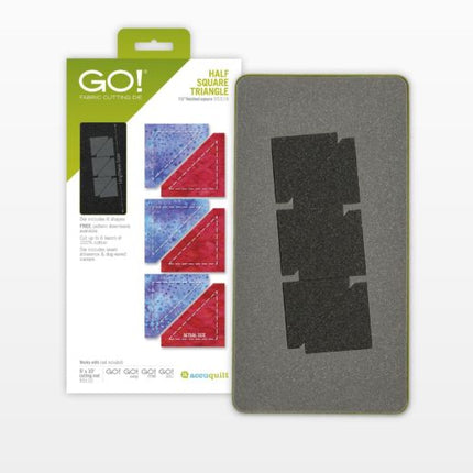 GO! Half Square Triangle-1 1/2" Finished Square Die  55319