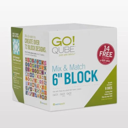 GO! Qube Mix & Match 6" Block # 55775