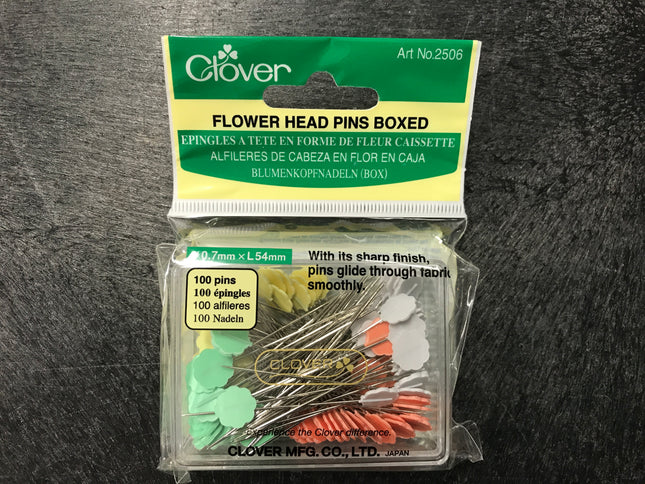 Flower Head Pins Boxed  (100pins)